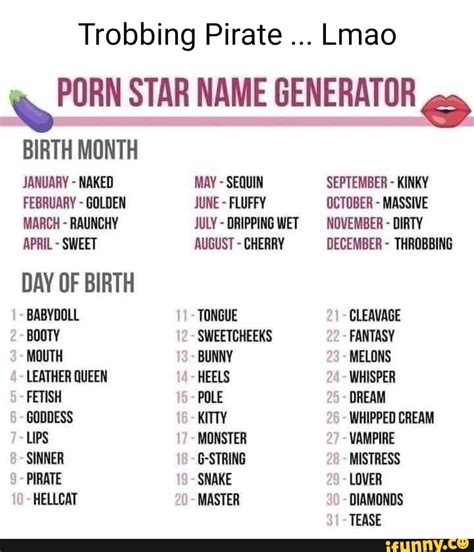 Porn Star Name Generator